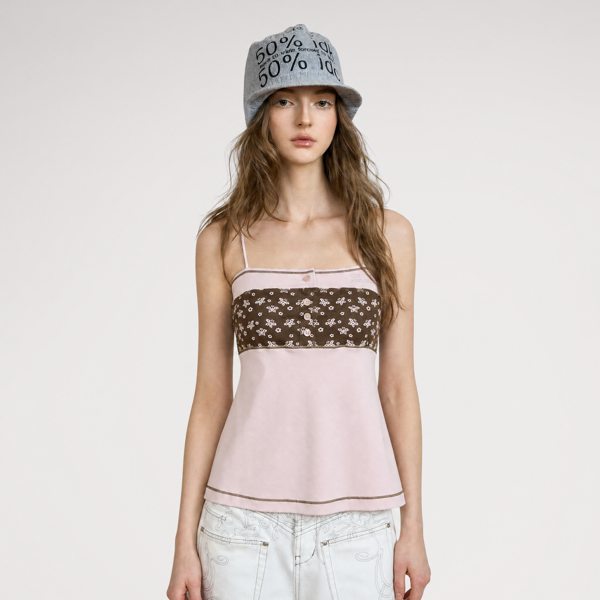 Printed Tie Waist Cami