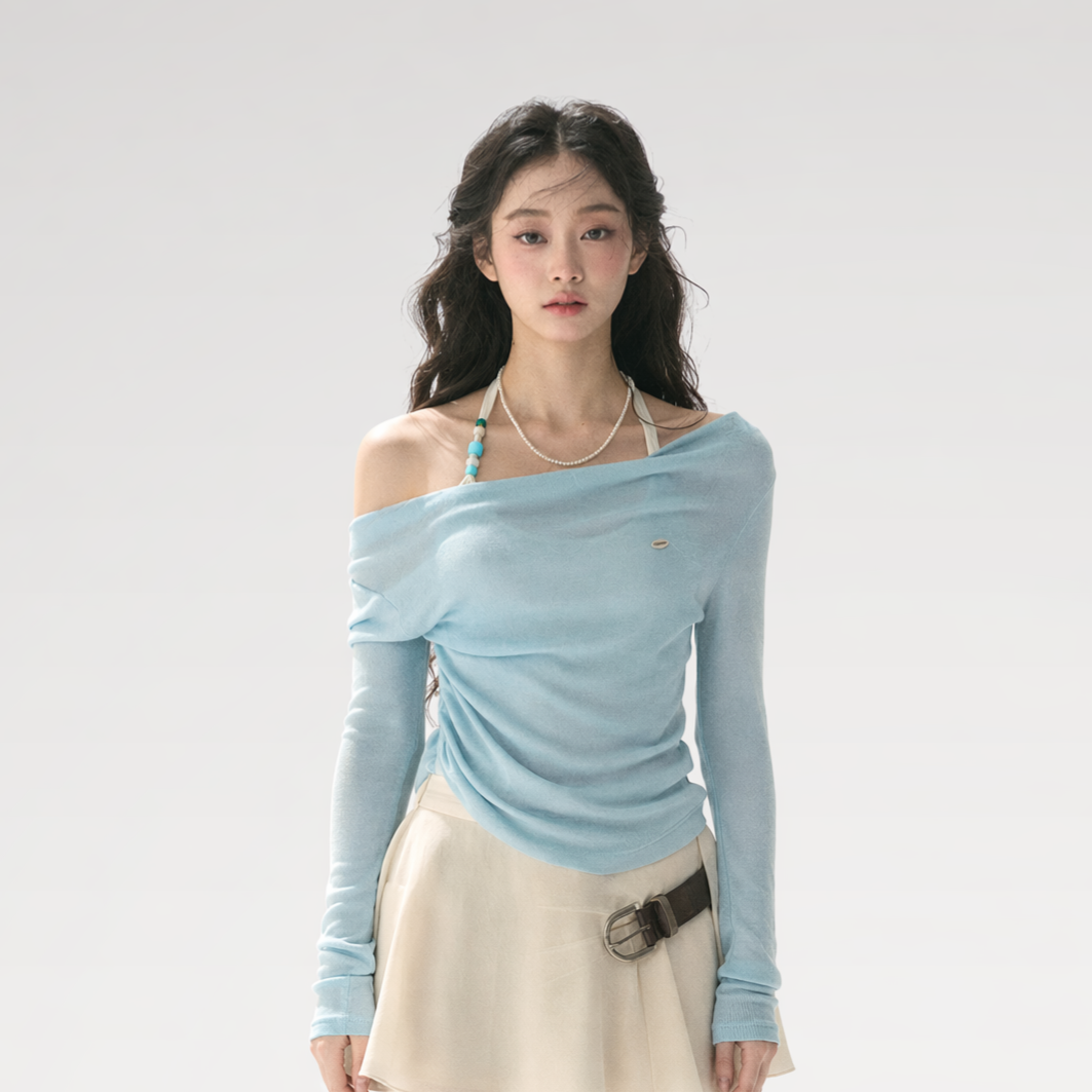 Fake Two-Piece Halter Top