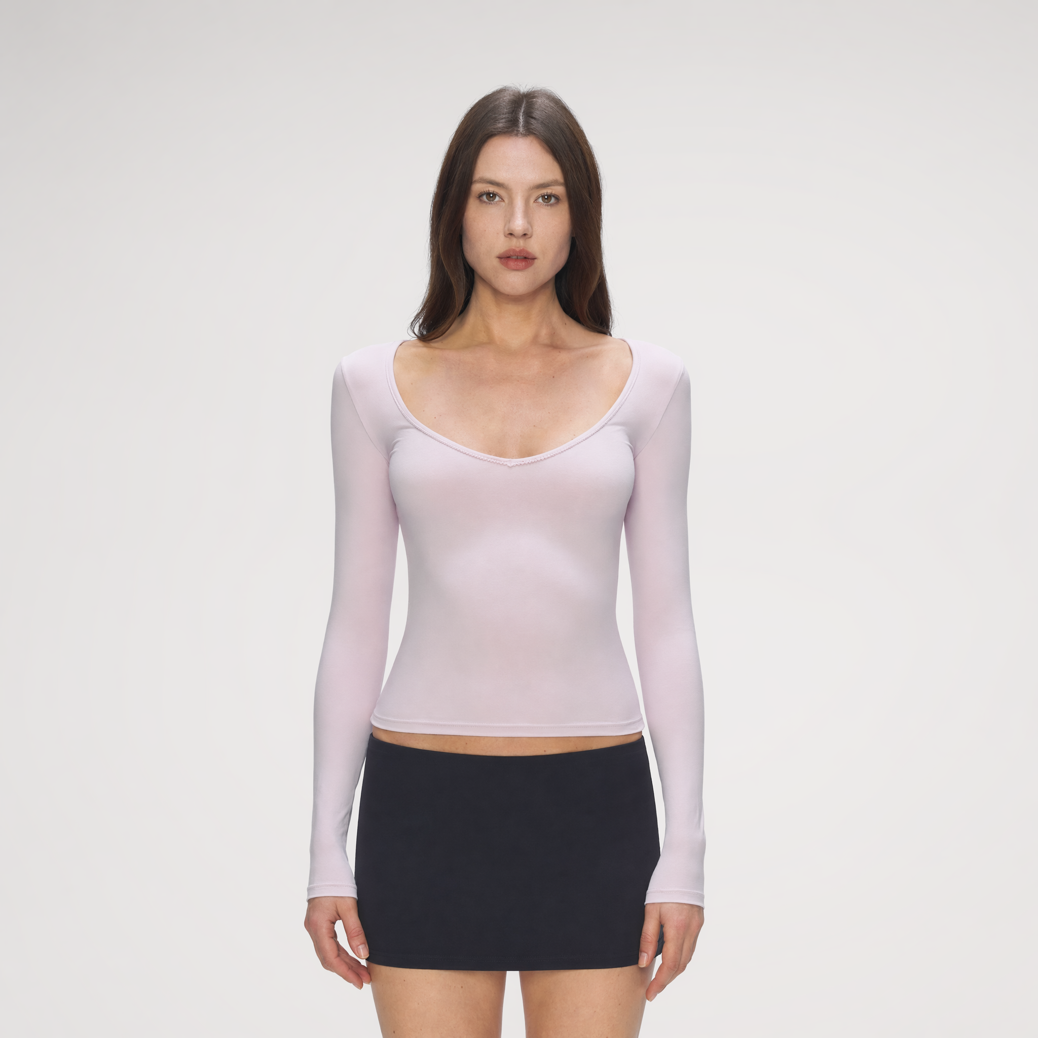 Bare-Feel V-Neck Top