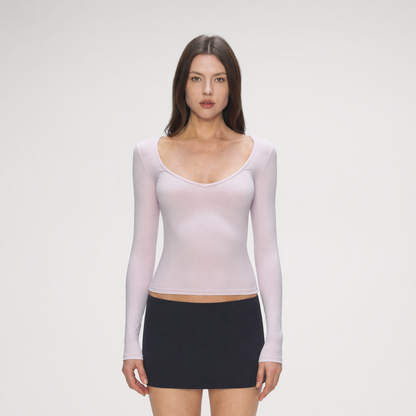 Bare-Feel V-Neck Top