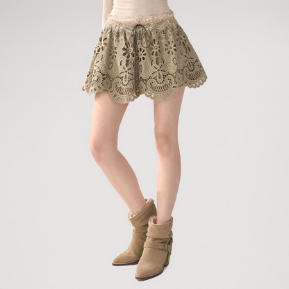 Lace A-Line Mini Skirt