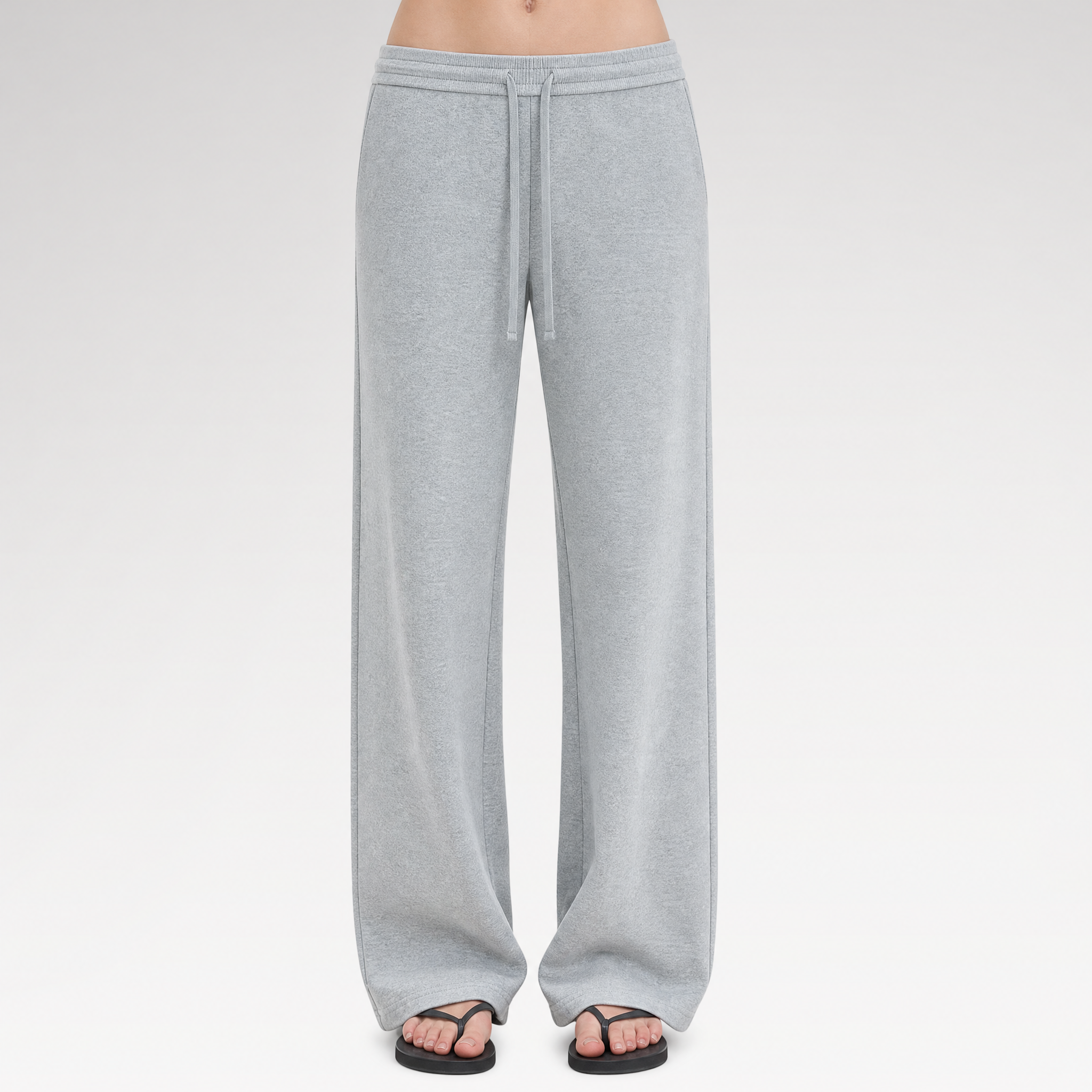 Low-Rise Wide-Leg Loose Sweatpants