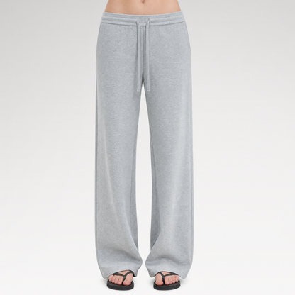 Low-Rise Wide-Leg Loose Sweatpants