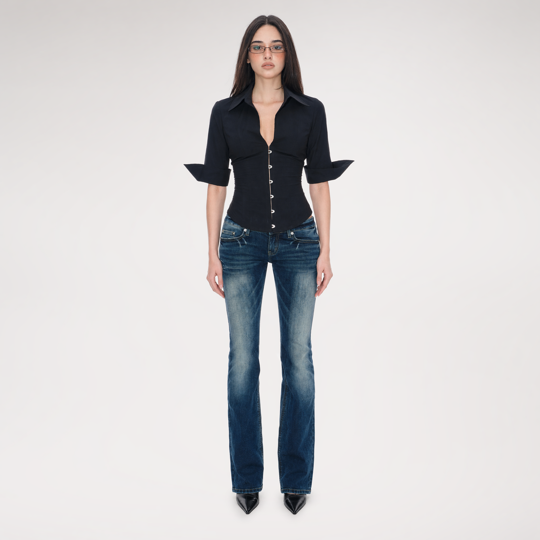Steel Boned Waist Shirt