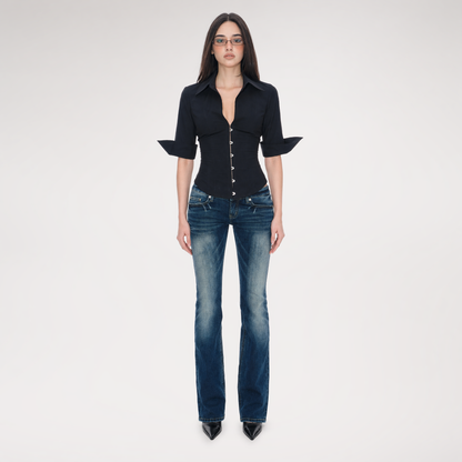 Steel Boned Waist Shirt