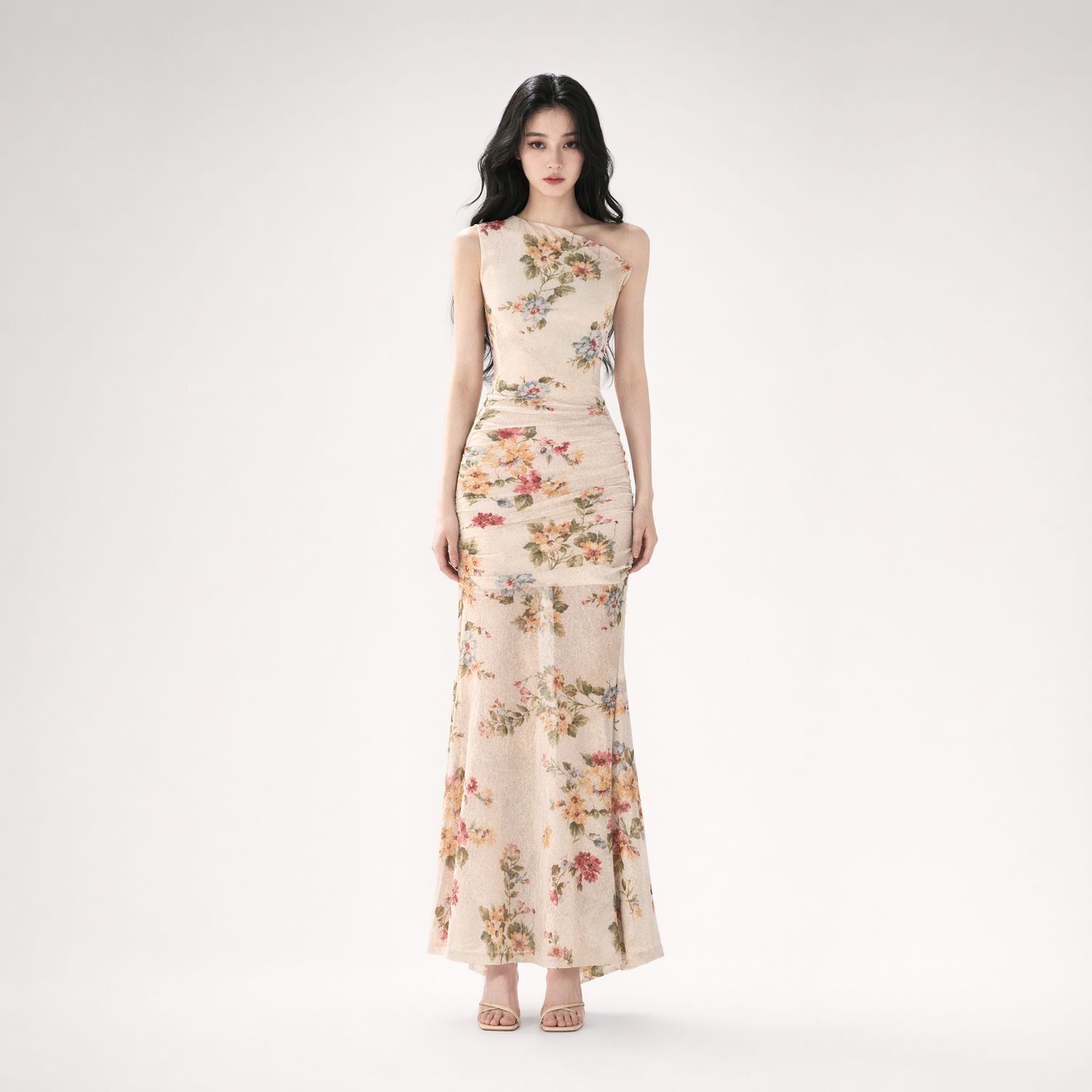 Floral Fish Tail Dress