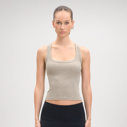 Ribbed U-Neck Cami