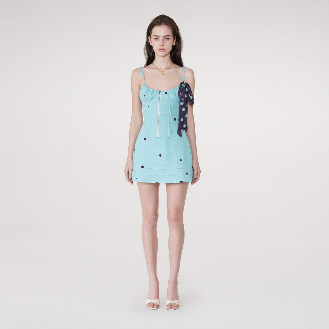 Polka Dot Tied Dress