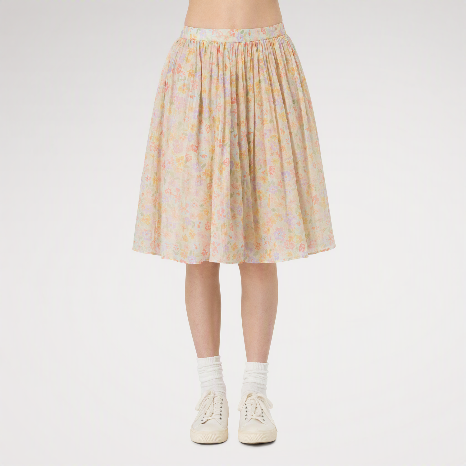 Floral A-Line Skirt