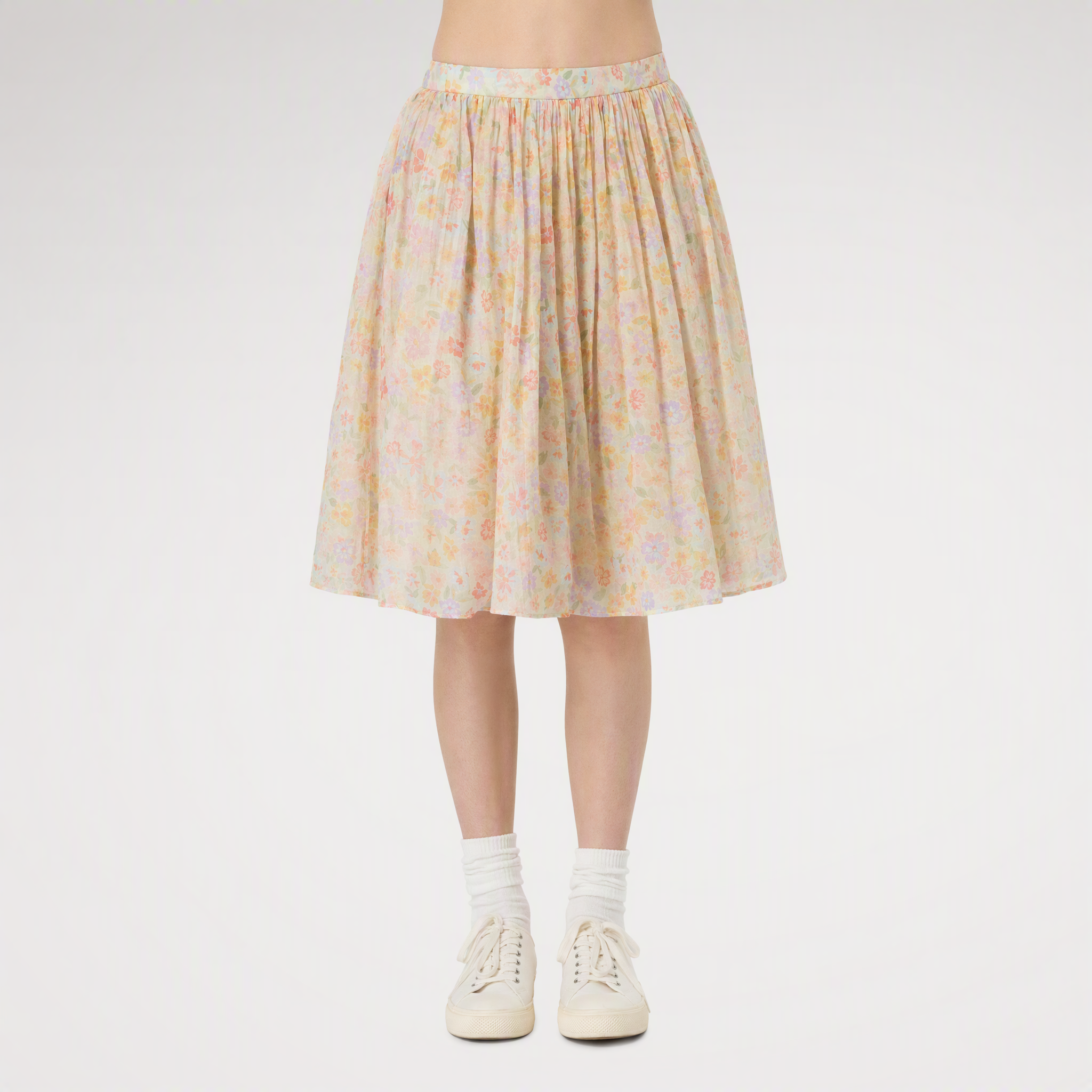 Floral A-Line Skirt