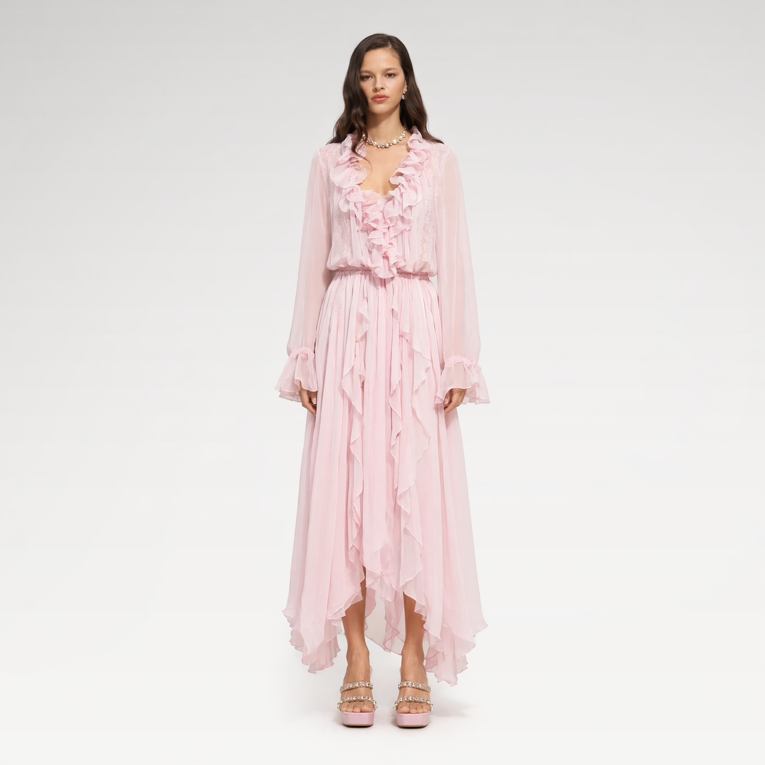 Lace Ruffle Dress