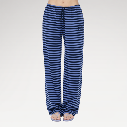Striped Relaxed Wide-Leg Pants