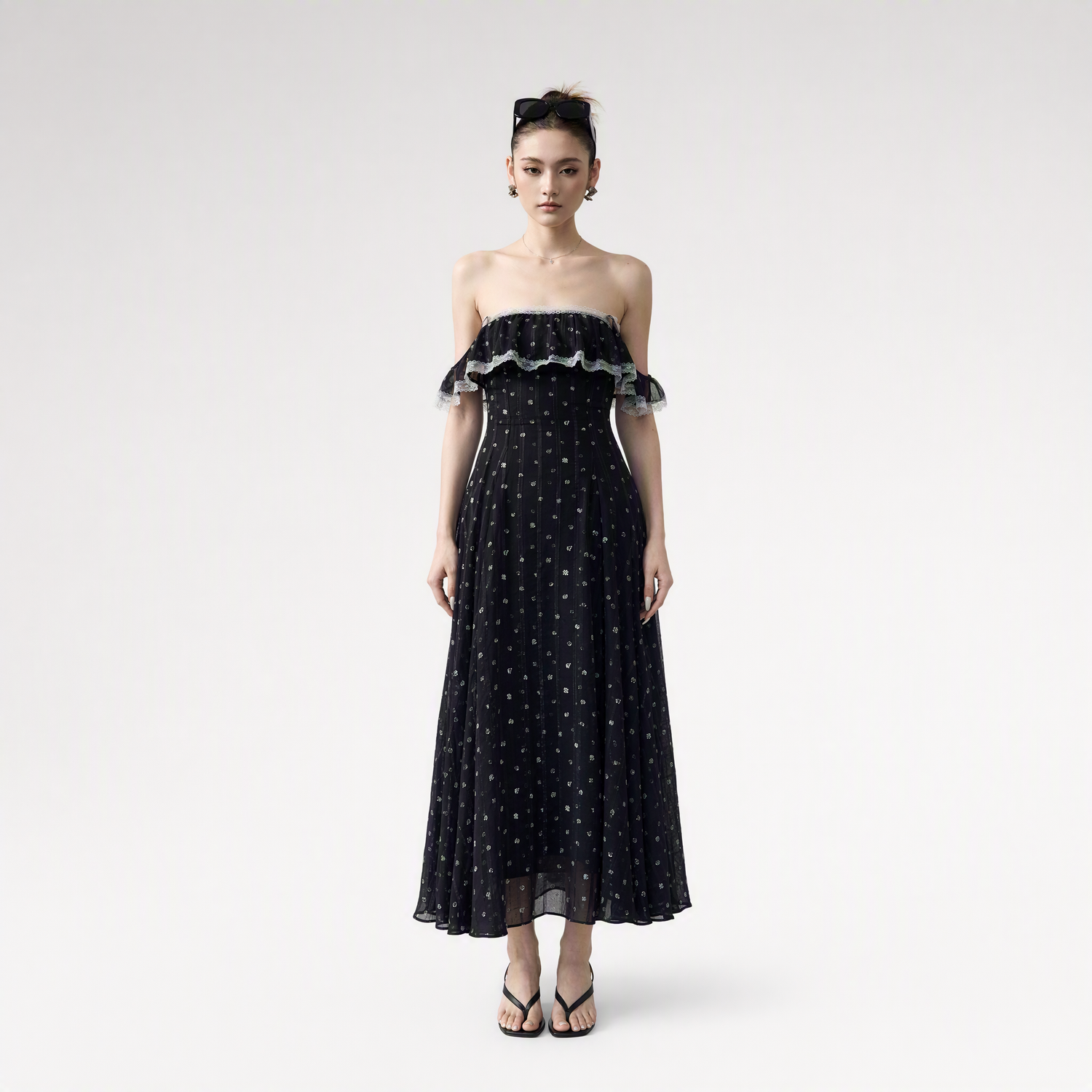 Daisy Lace Maxi Dress
