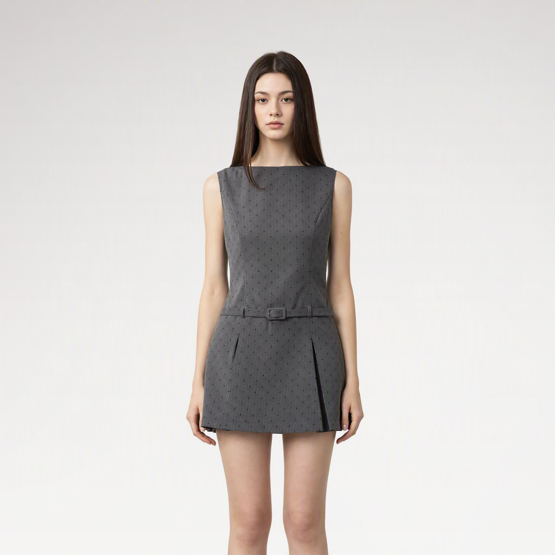 Polka Dot Vest Dress