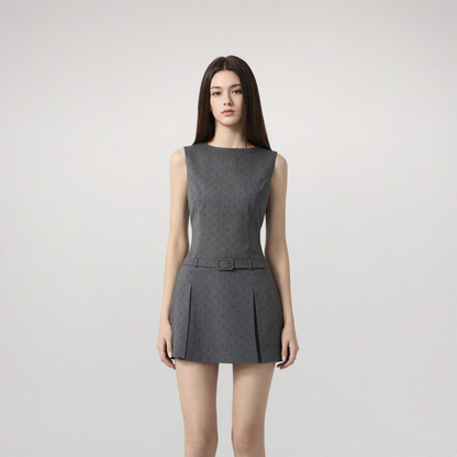 Polka Dot Vest Dress