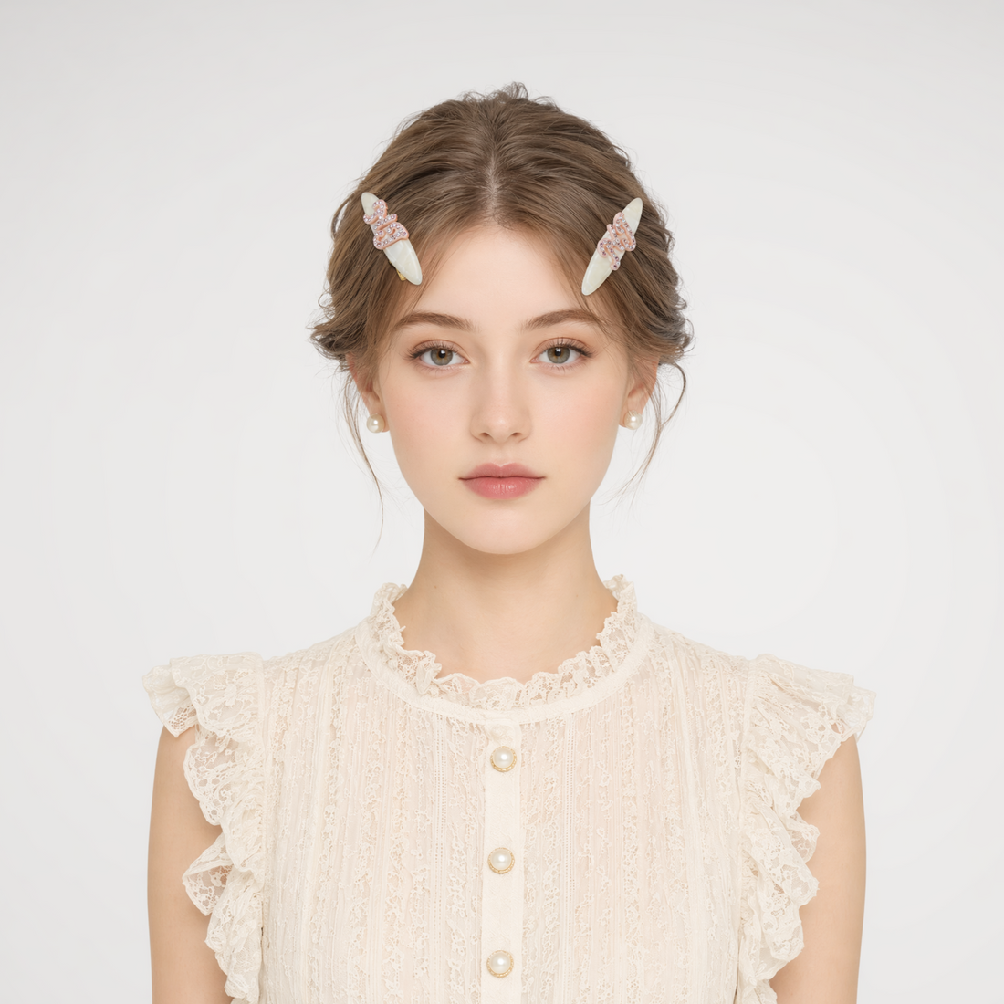 NANA JACQUELINE Logo Hair Clip Set – Hats