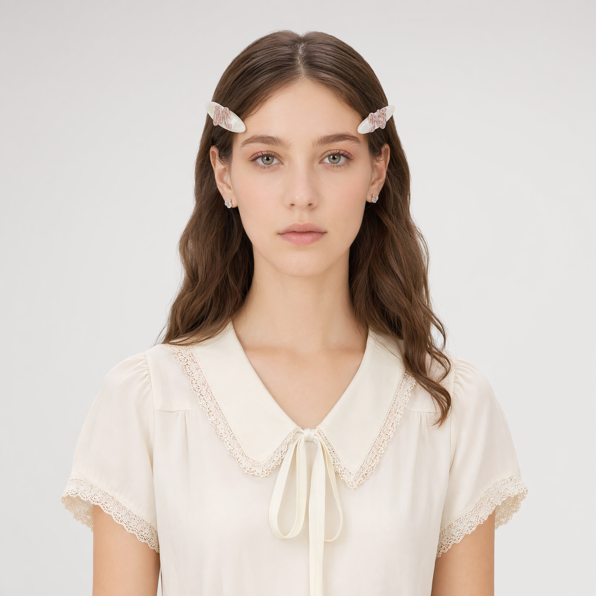 Logo Hair Clip Set