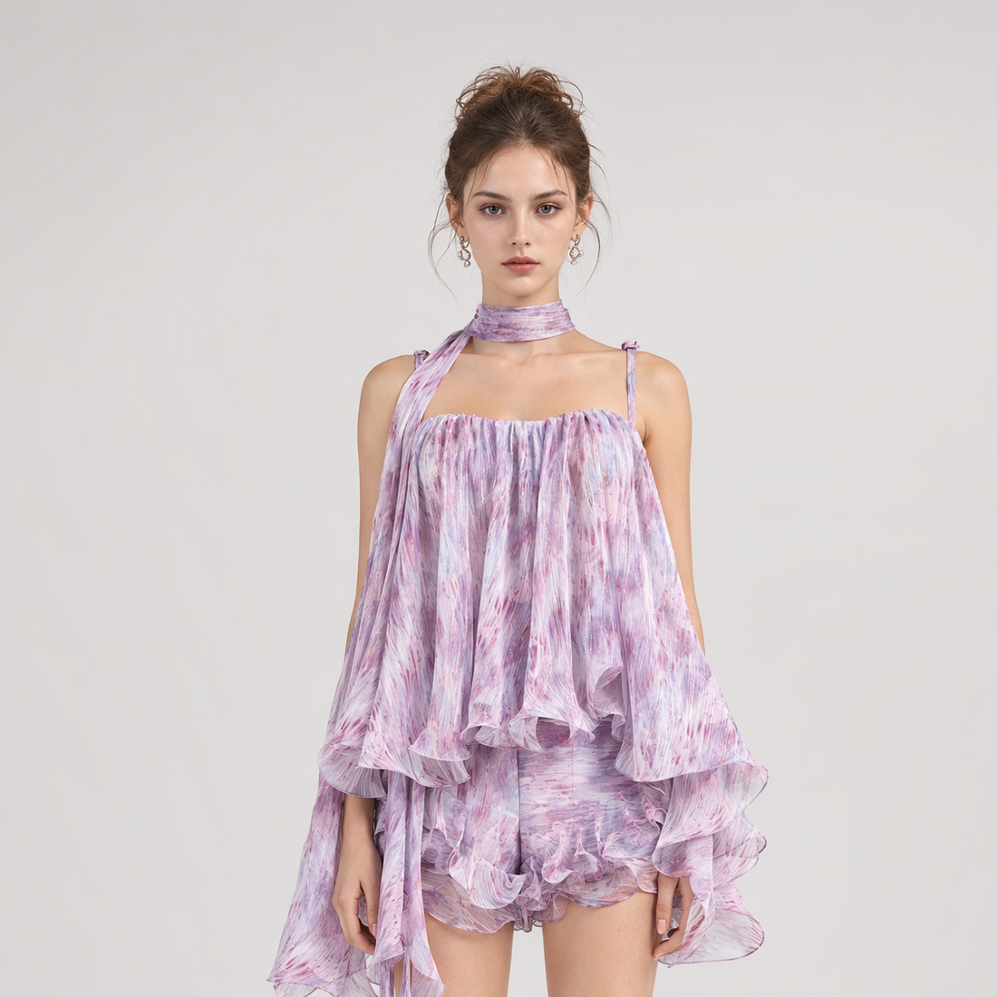 Amethyst Sheer Bustier Top