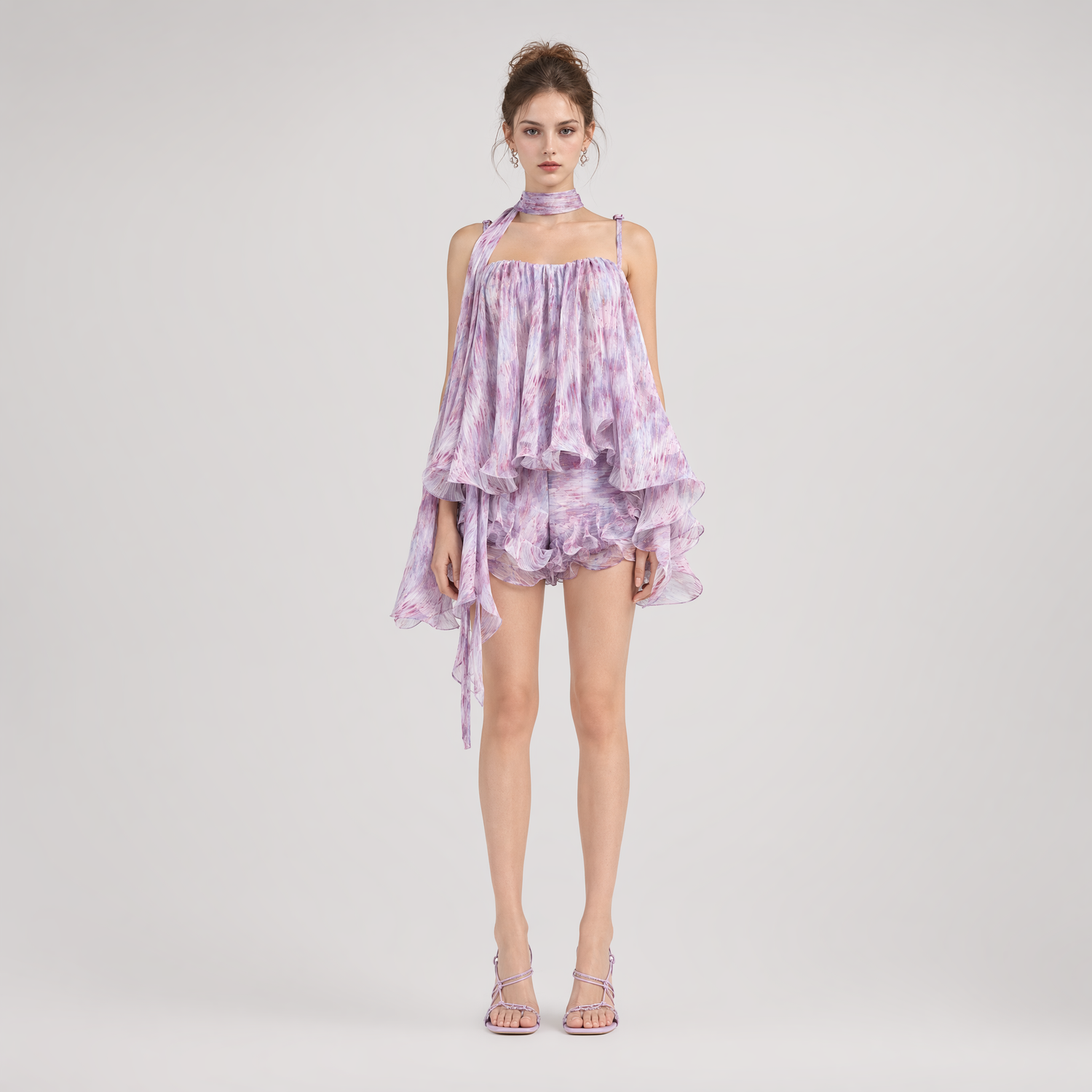 Amethyst Sheer Bustier Top