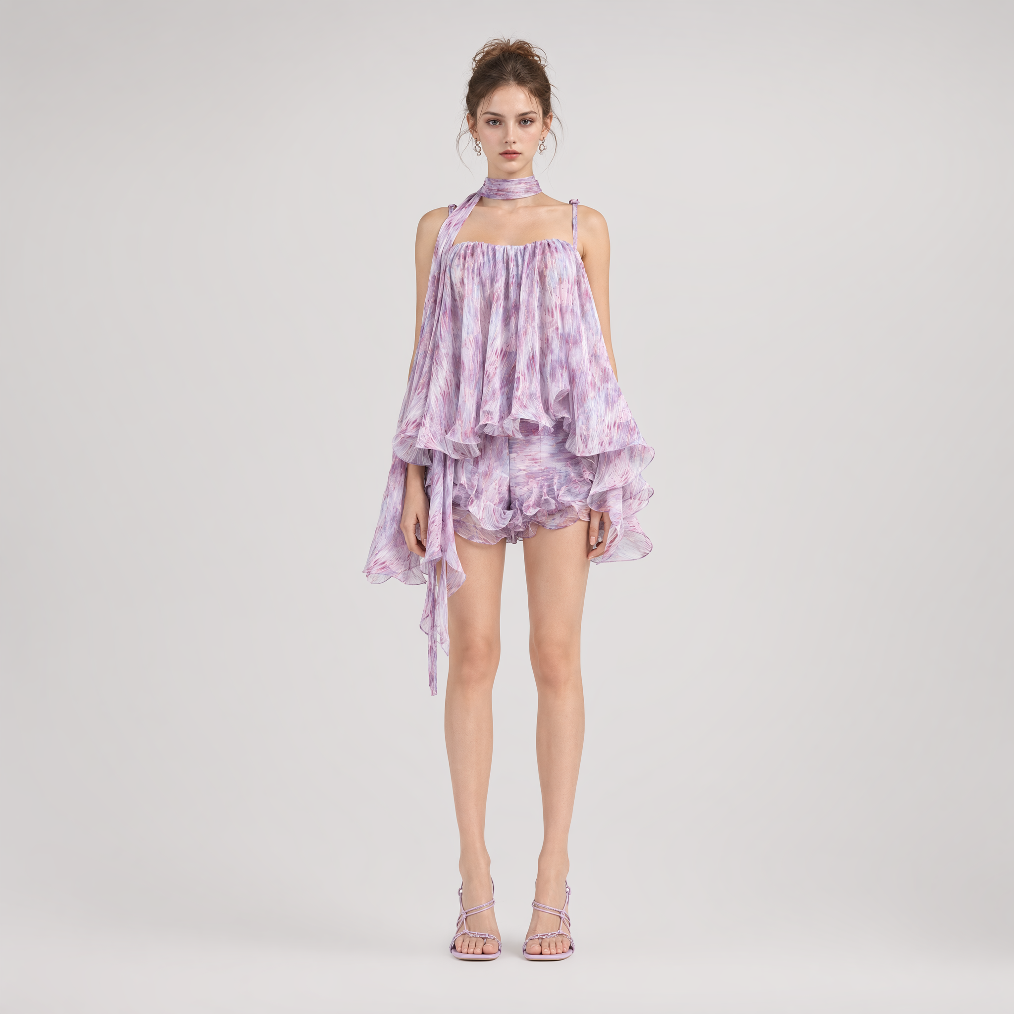 Amethyst Sheer Bustier Top