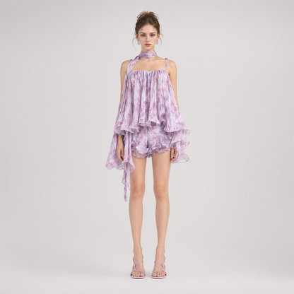 Amethyst Sheer Bustier Top