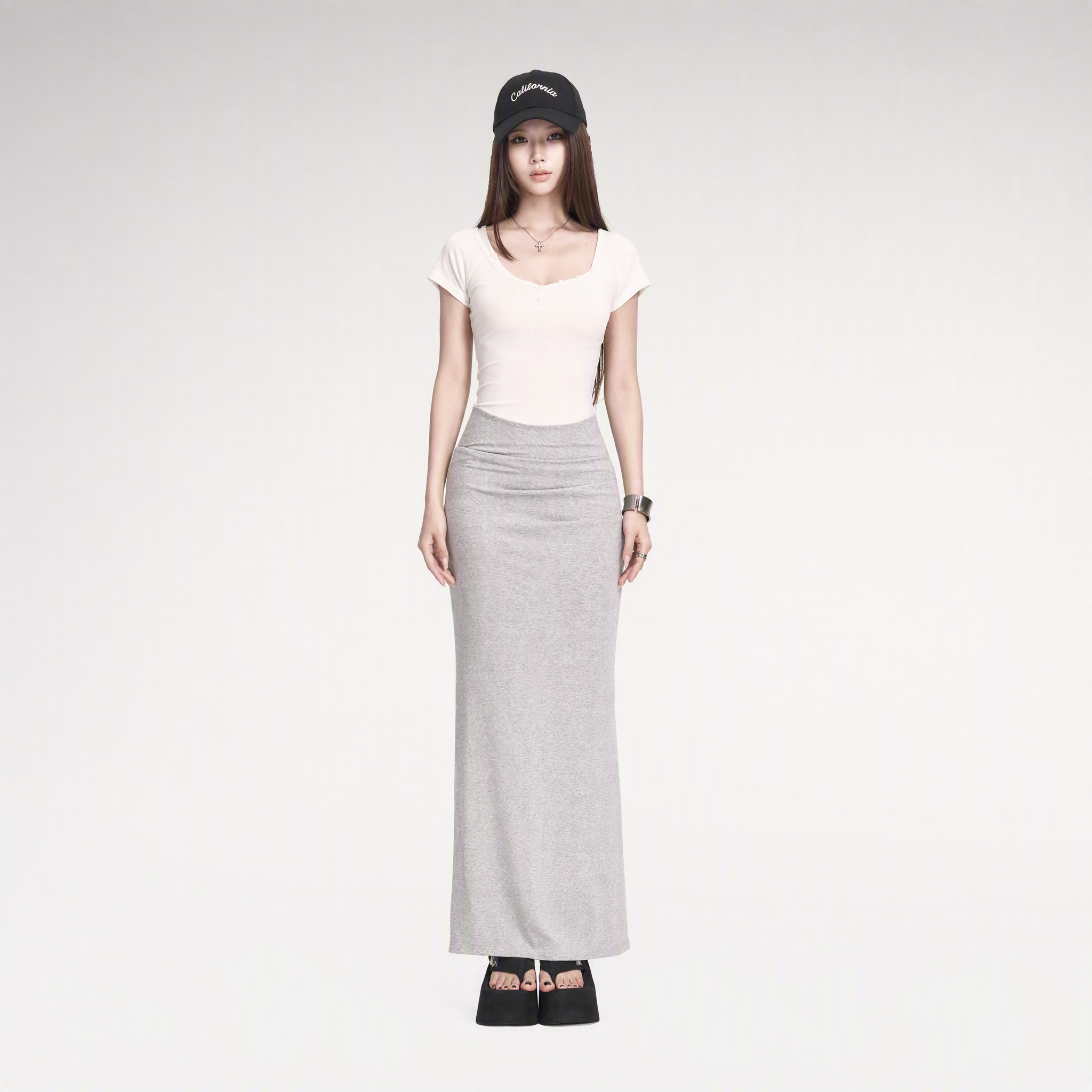 Sweetheart Ruched Maxi Dress