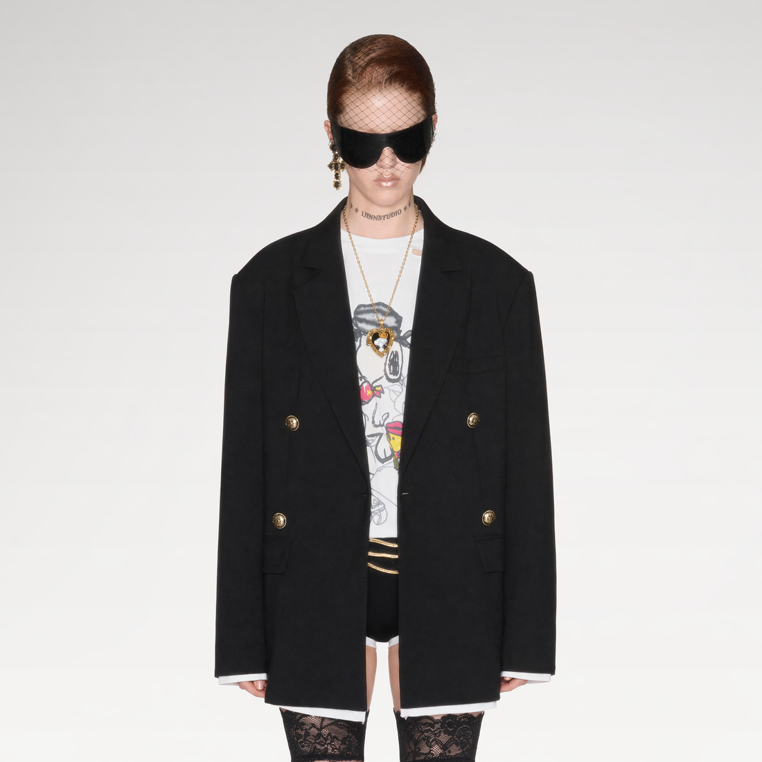 Oversized Faux Layer Blazer