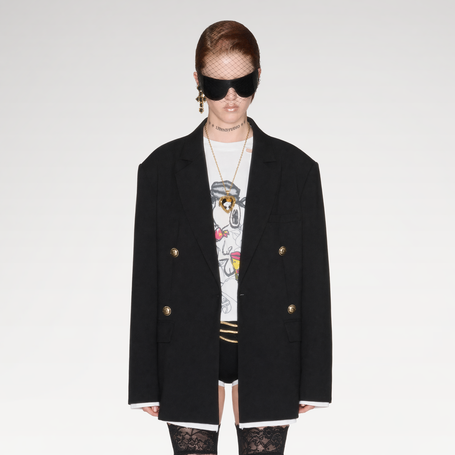 Oversized Faux Layer Blazer
