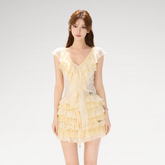 CYNR Lace Ruffle Mini Skirt – view 3