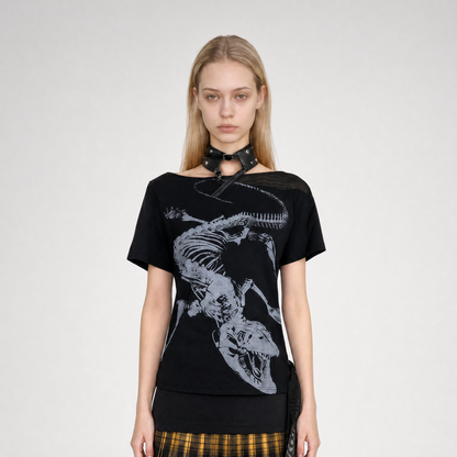 Graphic Fitted Short-Sleeve T-Shirt