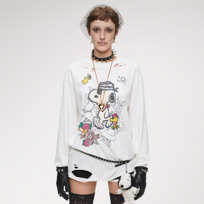 Vintage Washed Print T-Shirt