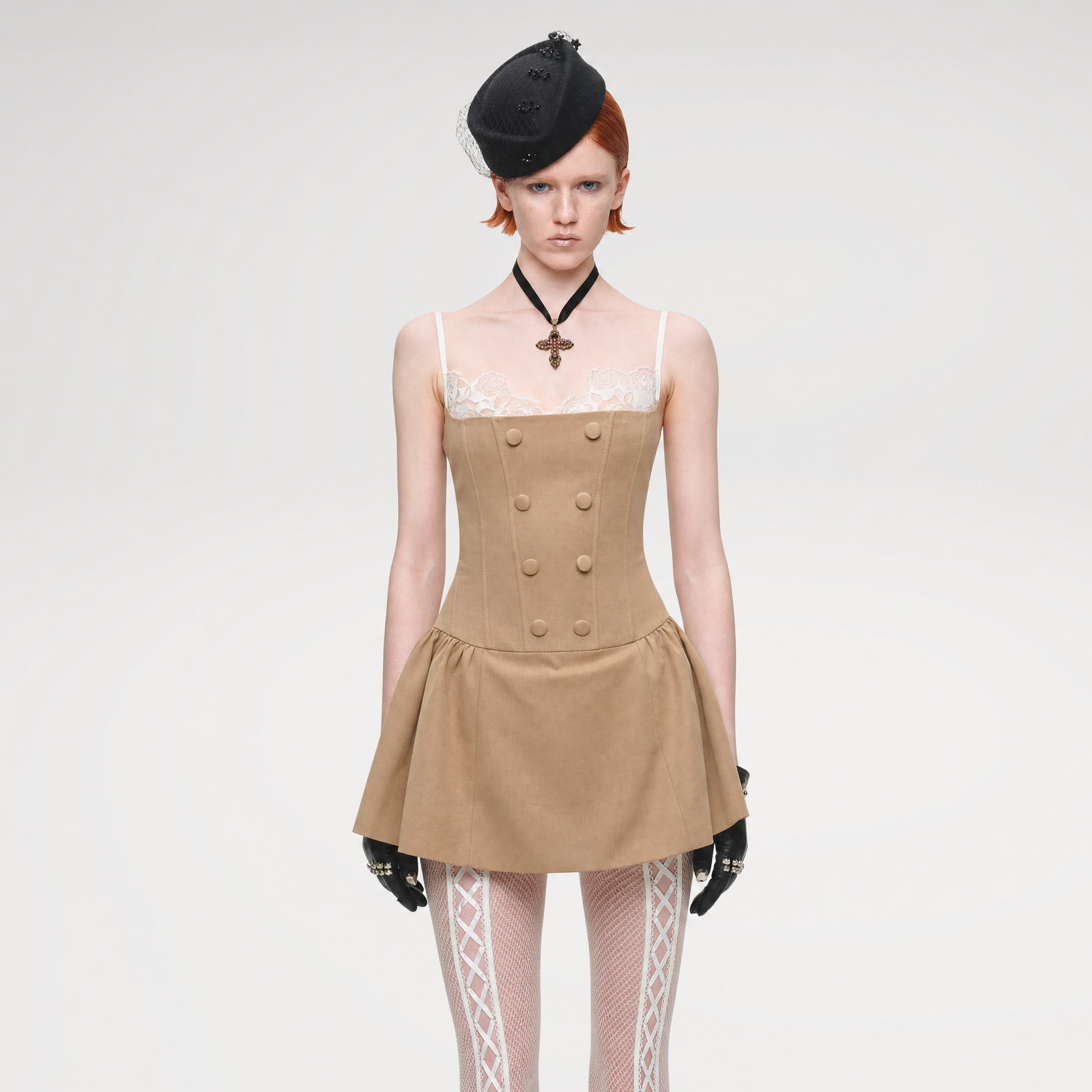 Lace Boned Cami Dress
