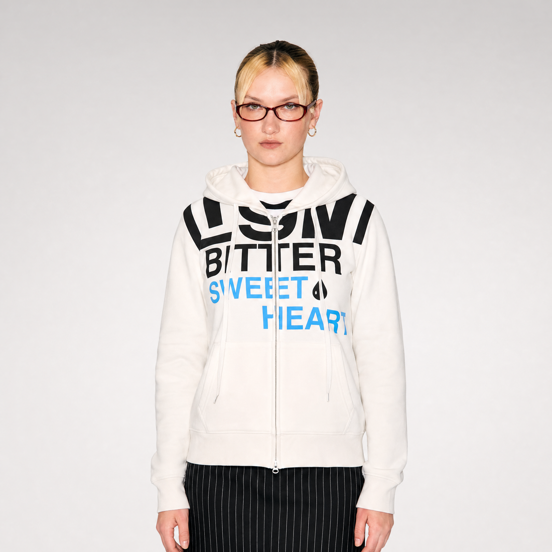 Graphic Logo Fitted Hoodie