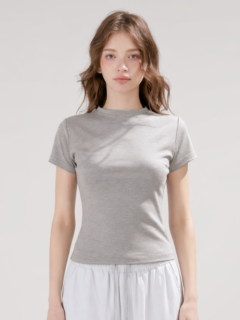 Mock Neck Tee