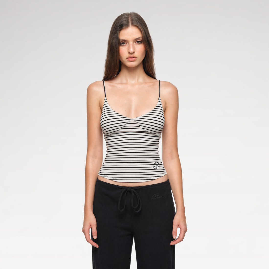 Striped Stretch Cami Top