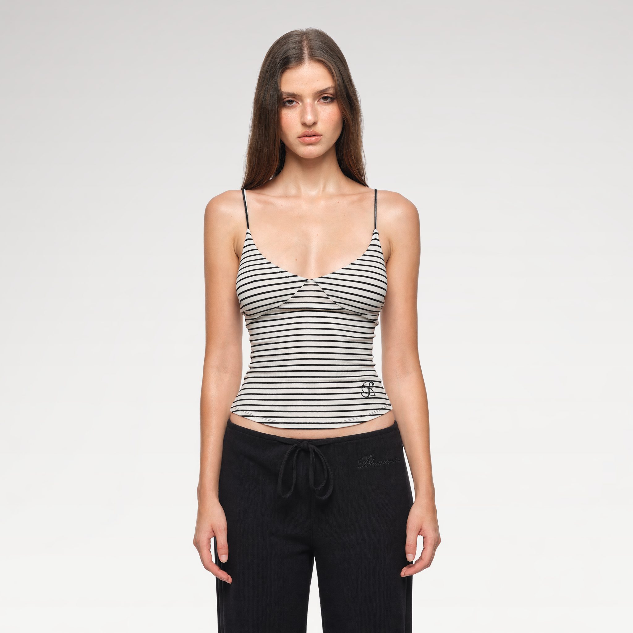 Striped Stretch Cami Top