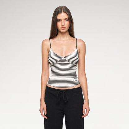 Striped Stretch Cami Top
