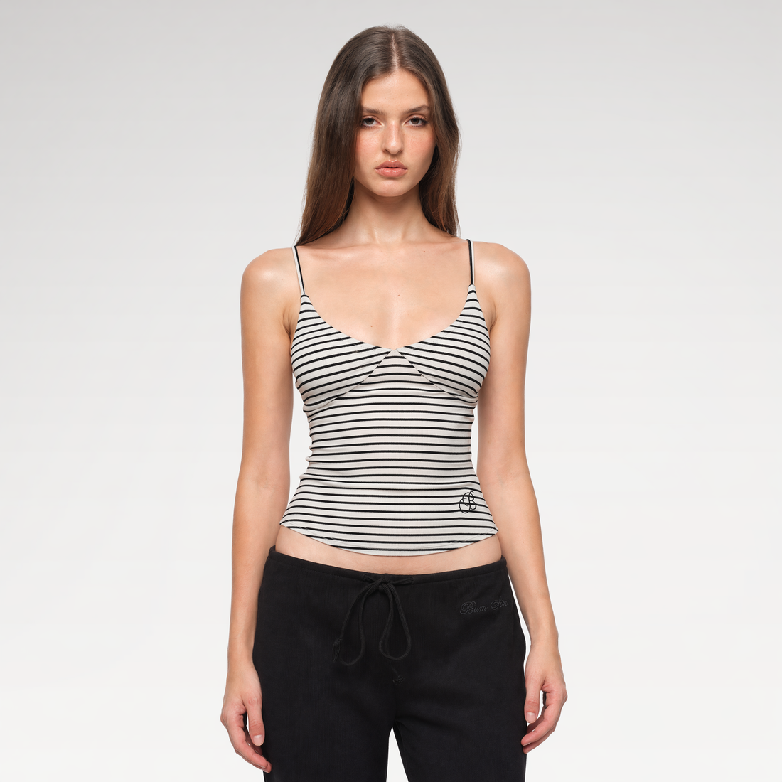 Striped Stretch Cami Top