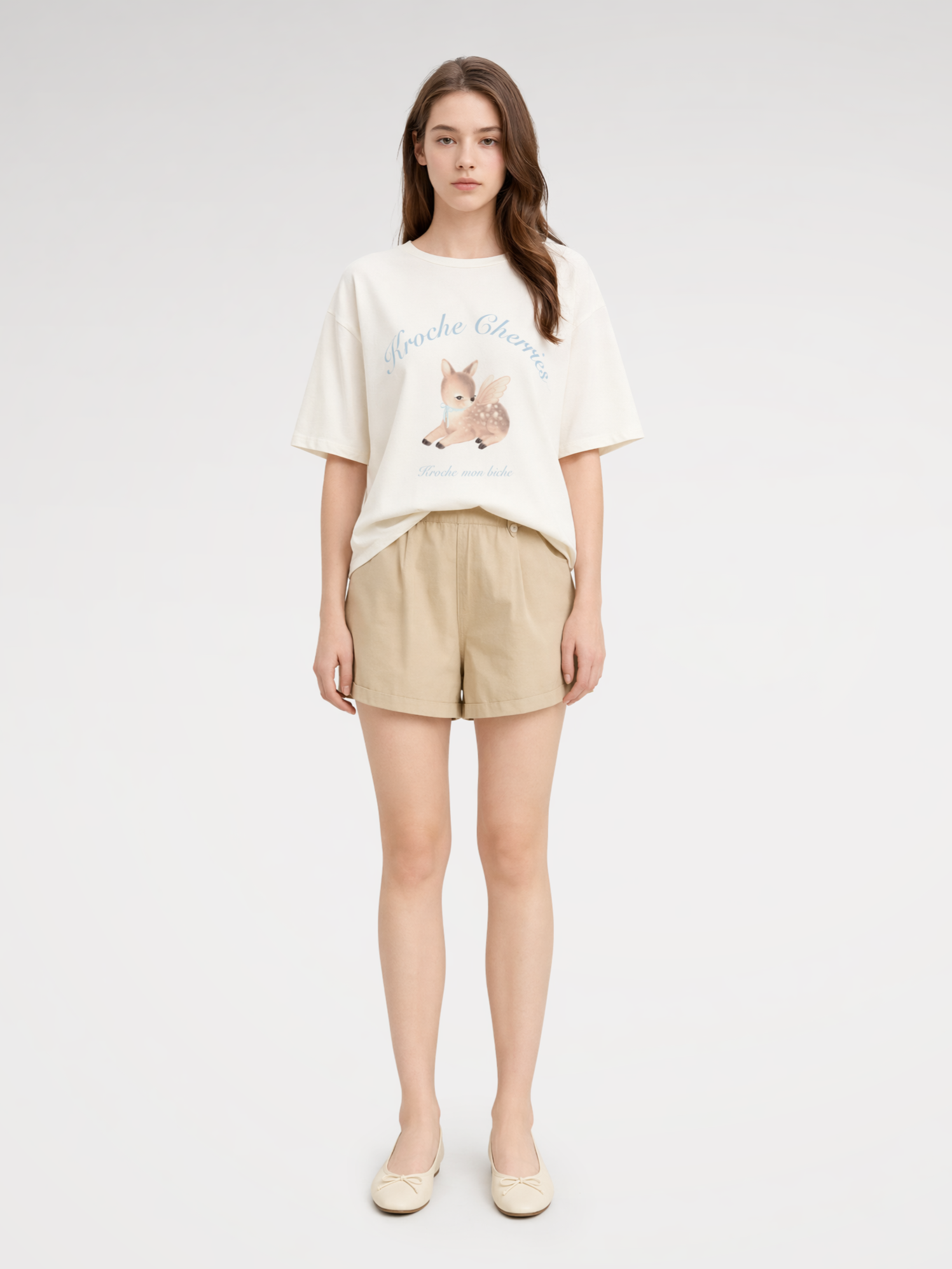 Hand-Painted Deer Tee