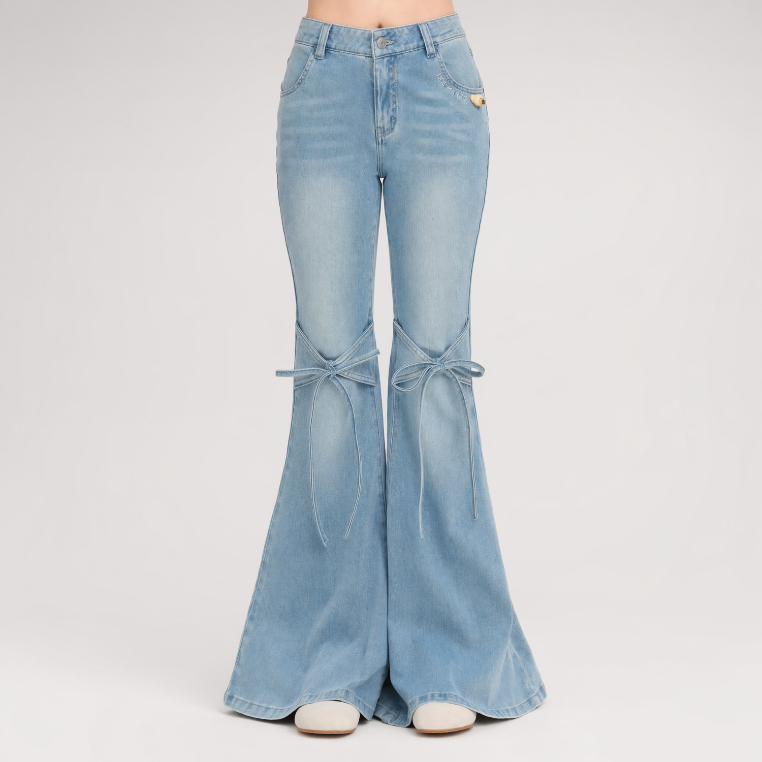 Mermaid Flare Denim Pants