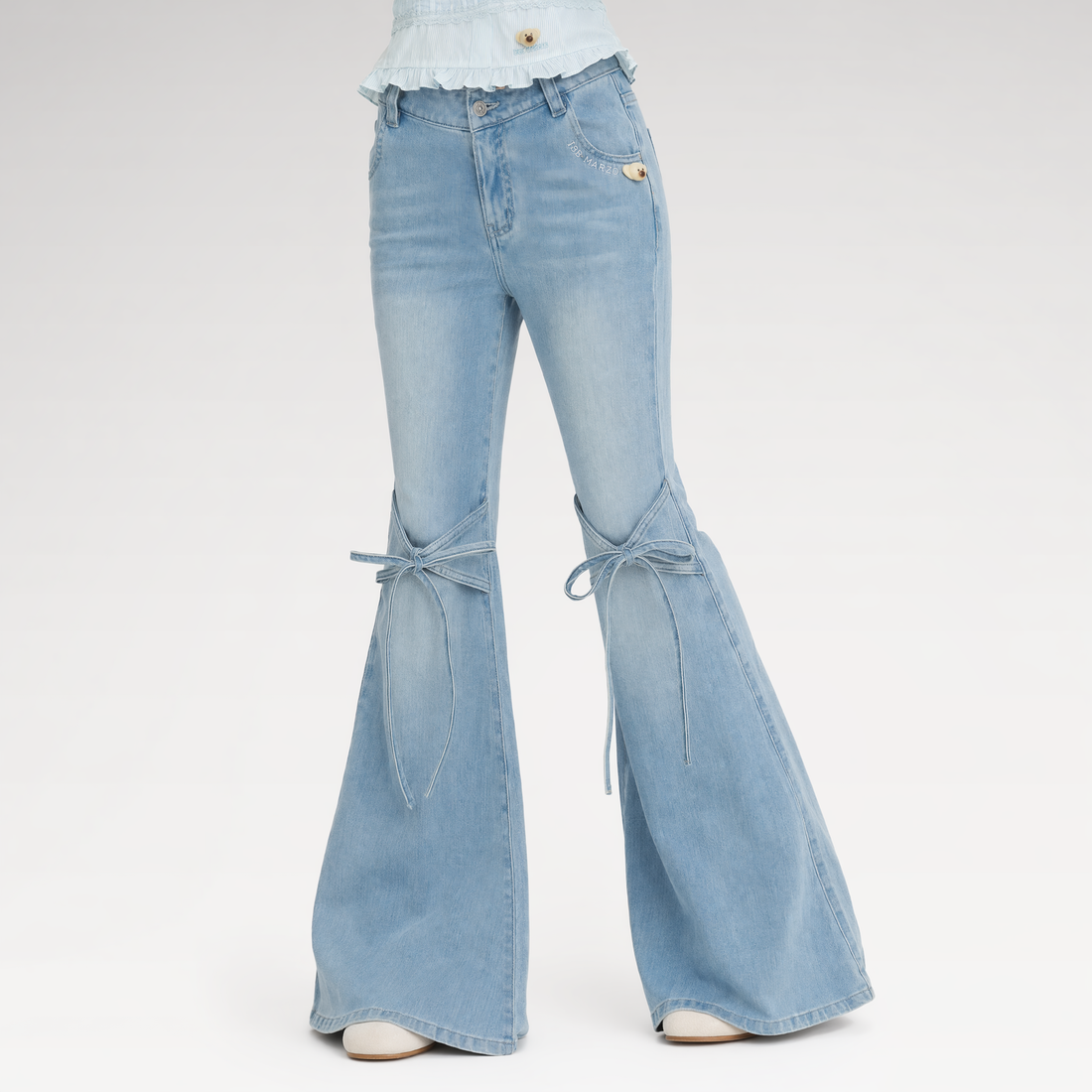 Mermaid Flare Denim Pants
