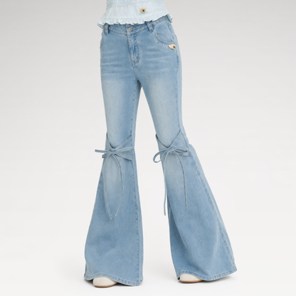 Mermaid Flare Denim Pants