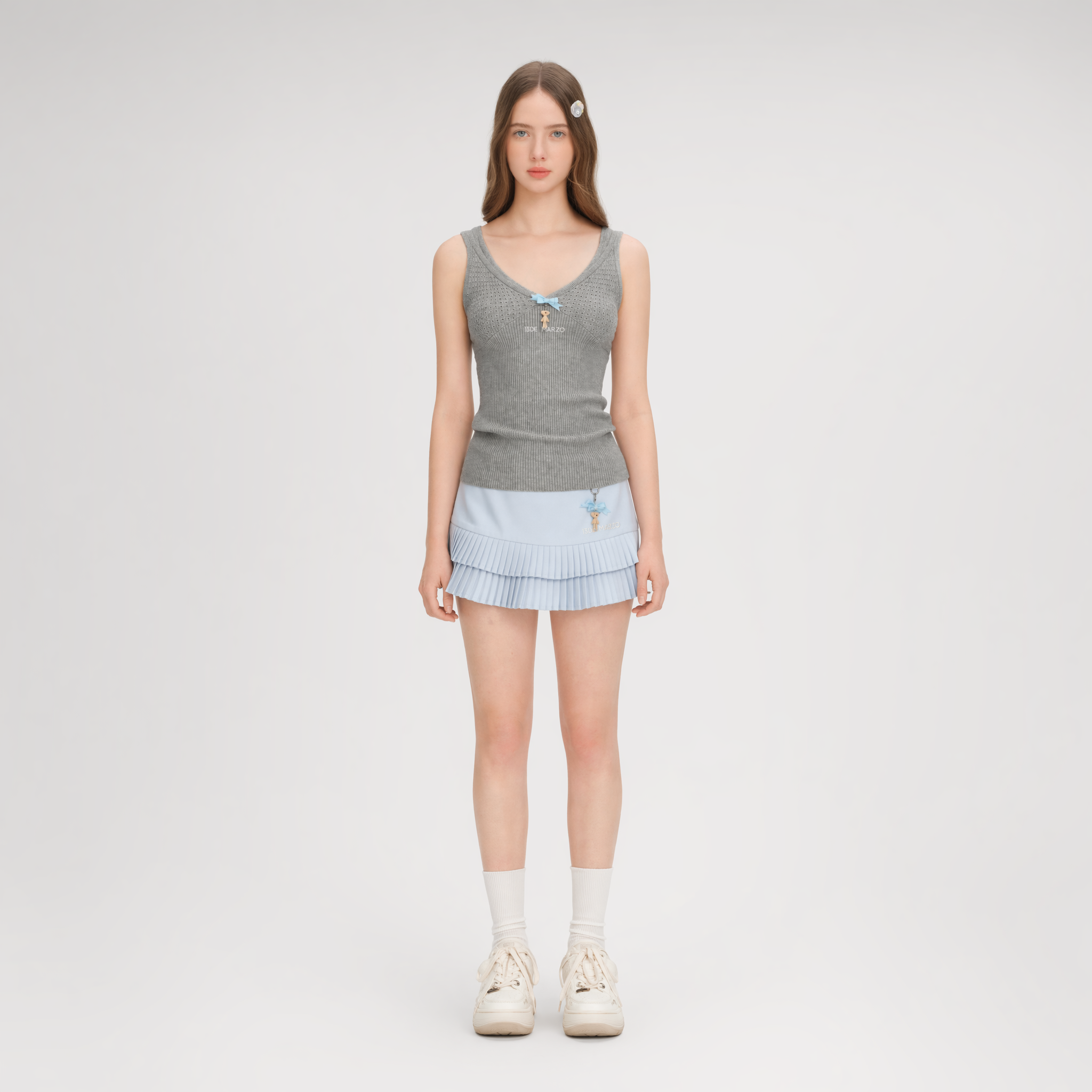 False Two-Piece Knit Top