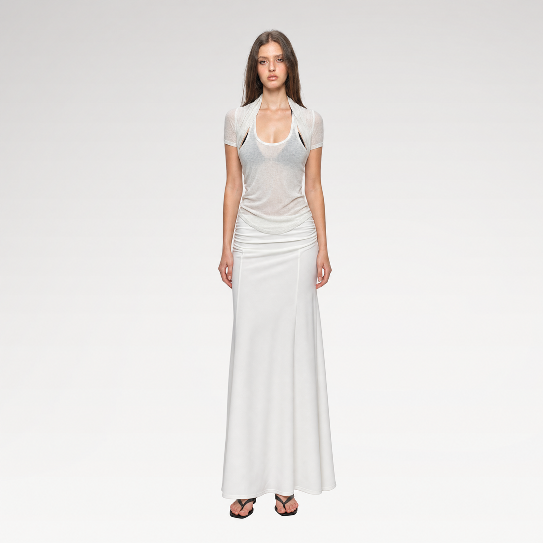 Layered Slim Vest Set
