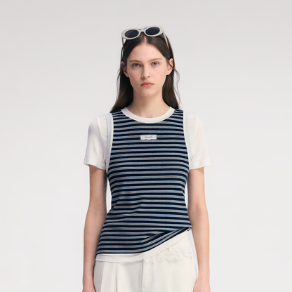 Faux Two-Piece Tee