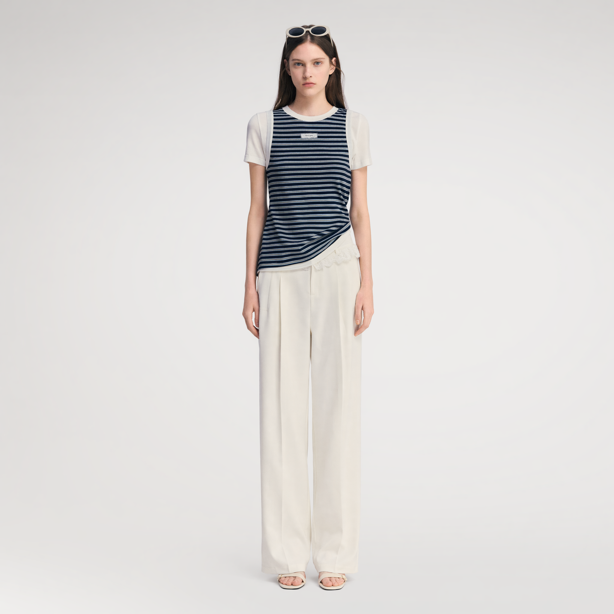 Faux Two-Piece Tee