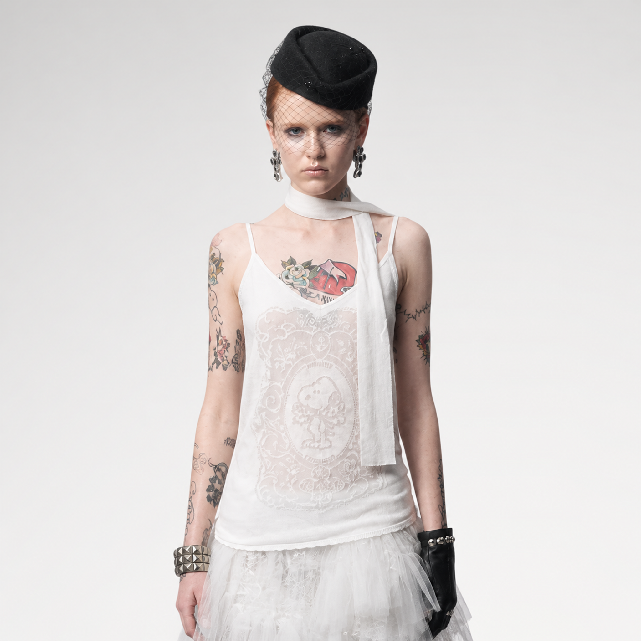 Burnout Graphic V-Neck Camisole