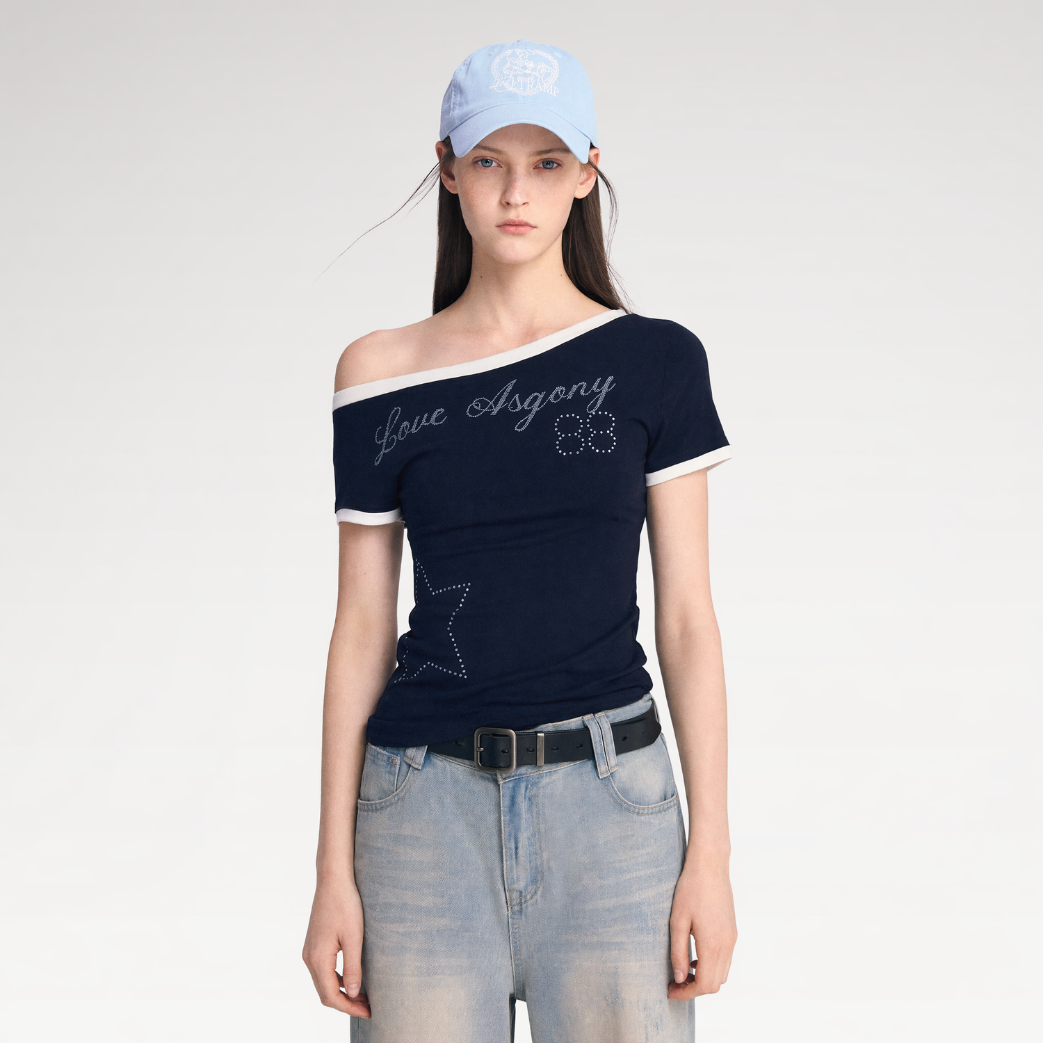 Lyocell Off-Shoulder Tee