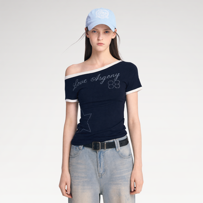 Lyocell Off-Shoulder Tee
