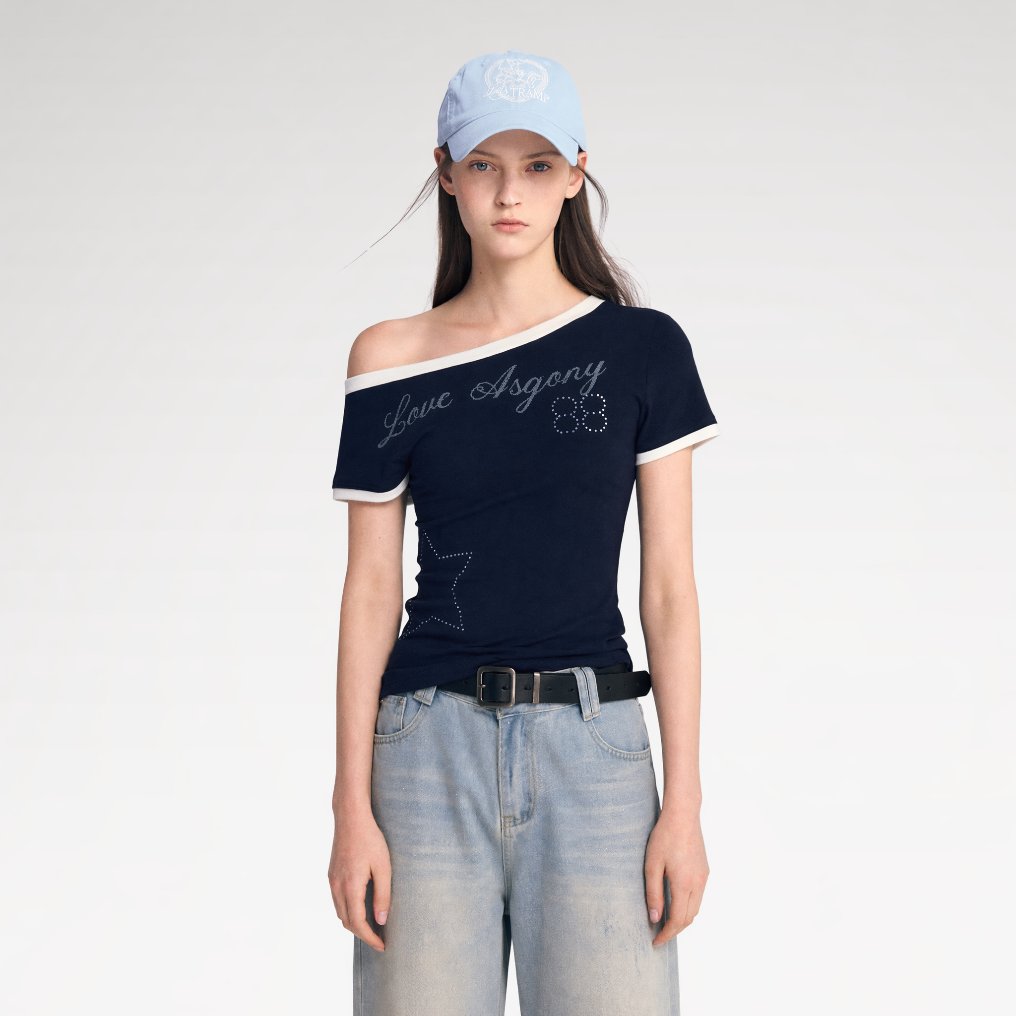 Lyocell Off-Shoulder Tee